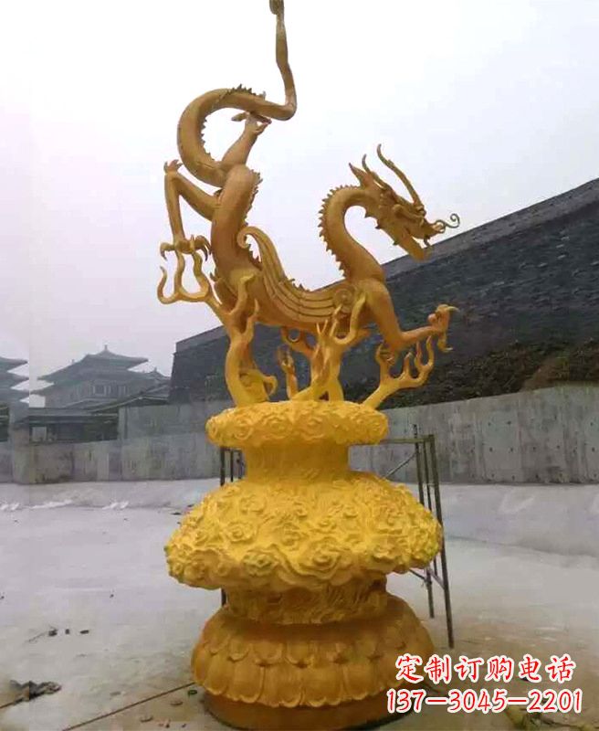 开封中领雕塑专业定制华丽的龙雕塑,集艺术设计…