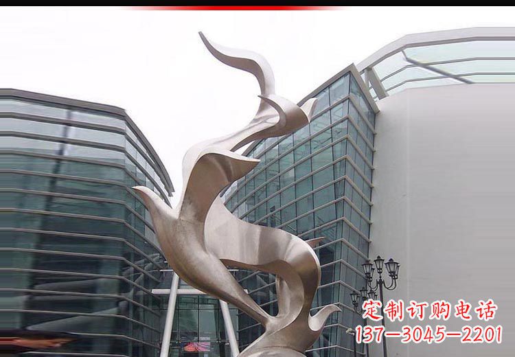 开封不锈钢雄鹰雕塑,永久定制精美景观