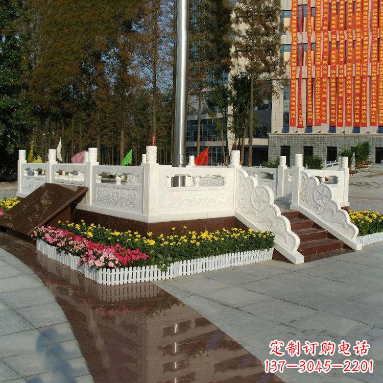 开封企业汉白玉石雕广场升旗台