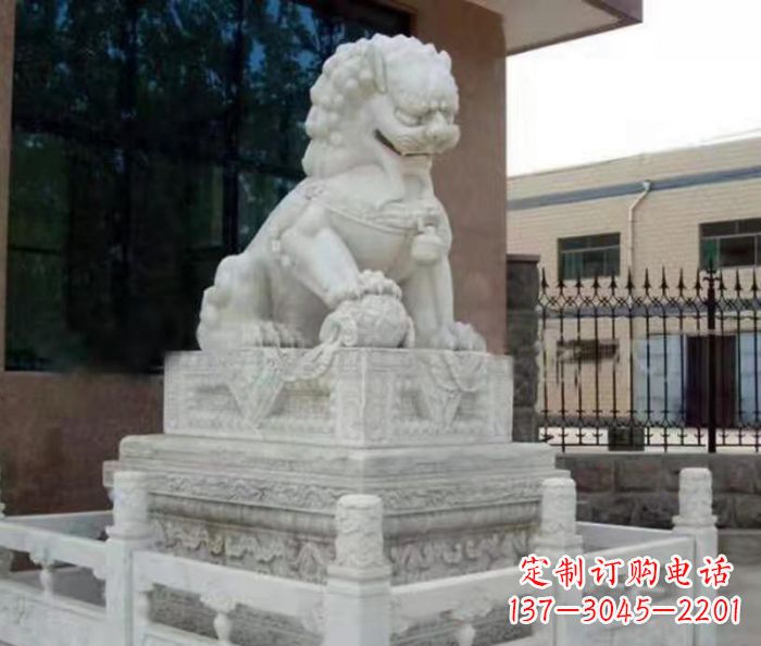 开封宏伟雄浑的大理石狮子石雕