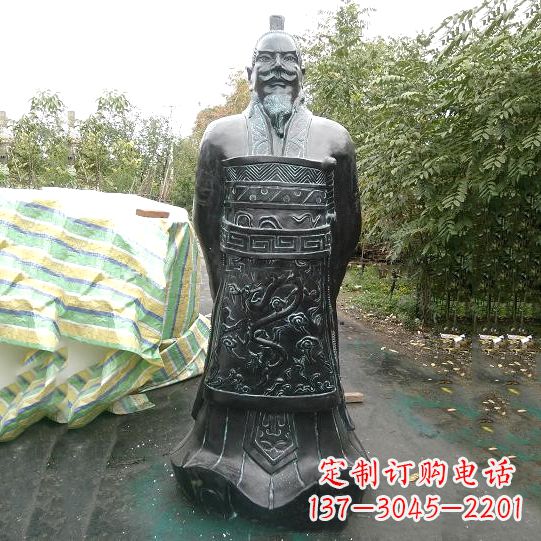 开封中领雕塑推出珍贵的秦始皇铜雕塑,这是一件…