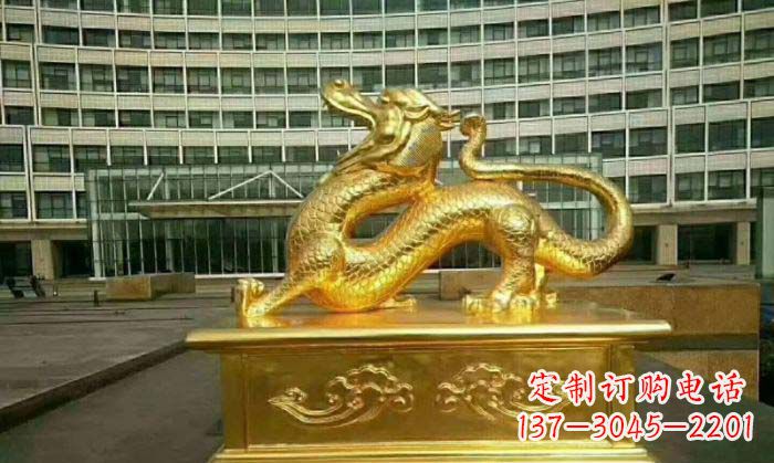 开封正宗青龙铜雕,精致细腻的艺术品