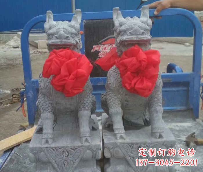开封古典麒麟雕塑,带着神秘古典气息