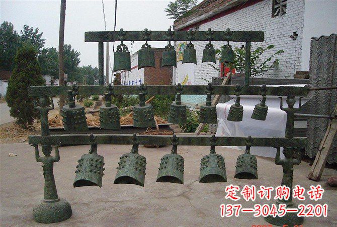 开封手工青铜编钟,给室内装饰增添仿古气息
