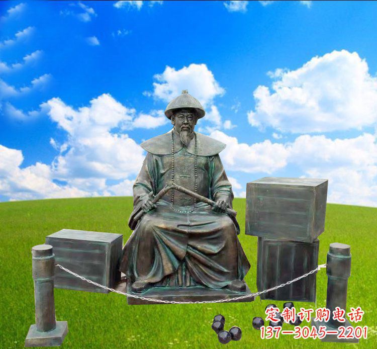 开封青铜雕刻的传奇——林则徐铜雕
