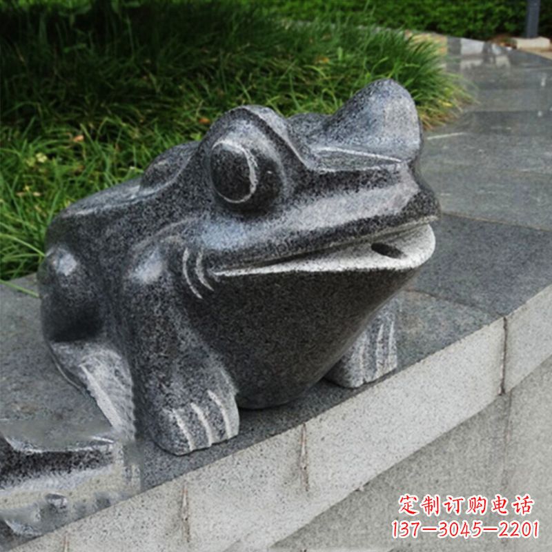 开封活力四射的青蛙喷水雕塑