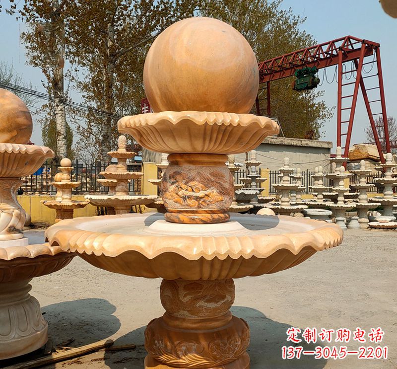 开封曲阳石风水球雕塑——完美展现家庭的温暖韵味