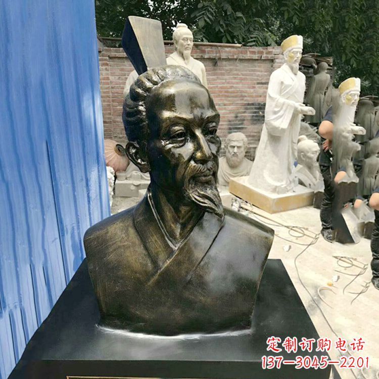 开封屈原雕塑仿铜头像,让您享受美好的艺术之美