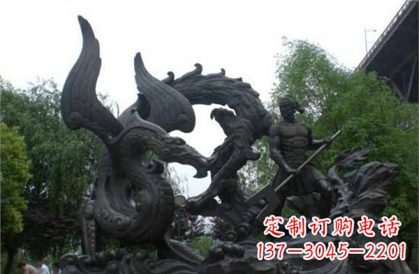 开封赛龙舟铜雕,青史留驰名!