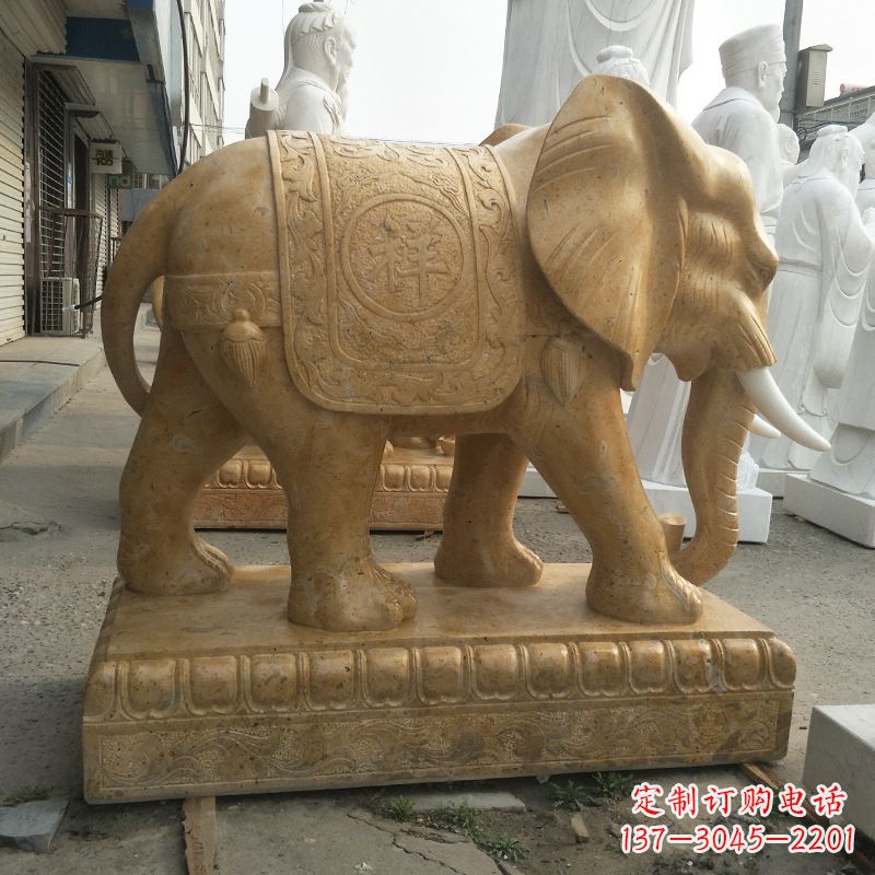开封中领雕塑定制精美大象雕塑