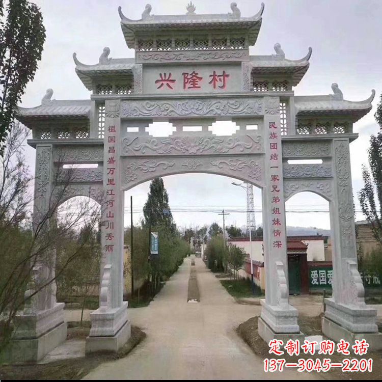 开封牌坊雕塑--武当山艺术之美