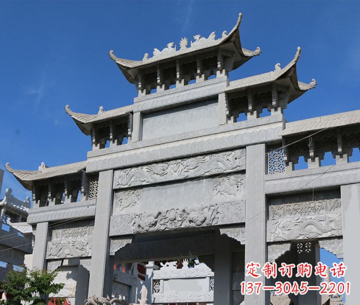 开封定制牌坊石雕,纪念无价的美好记忆