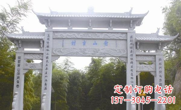 开封让精美的牌坊雕塑为您打造精美环境