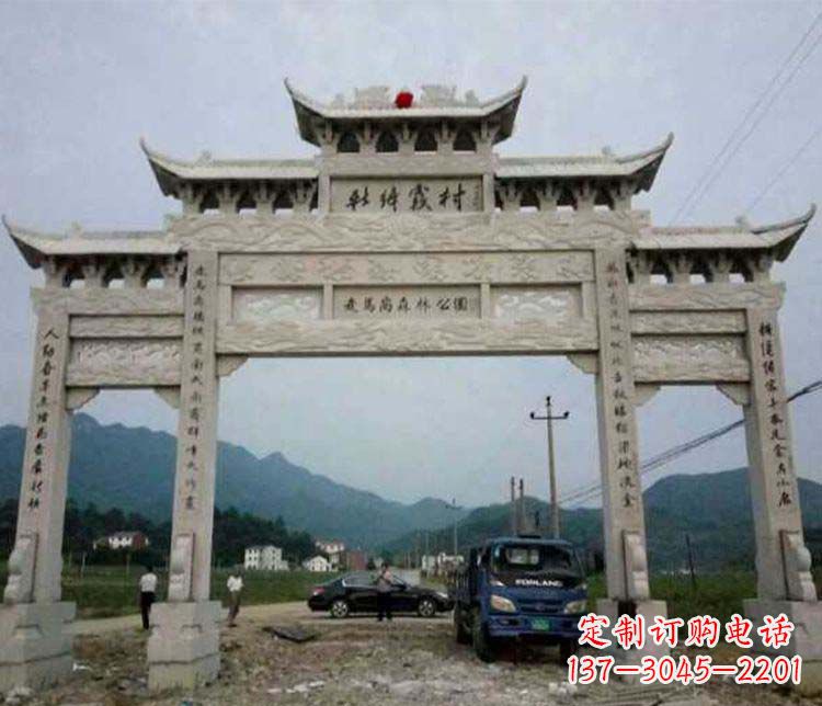 开封三门牌坊石雕:细节讲究处处把精雕细琢