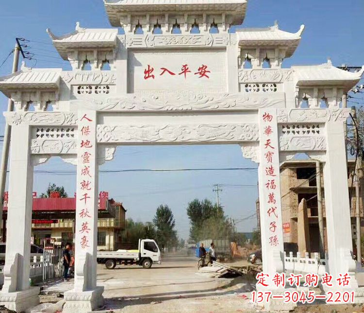 开封三门石牌坊石雕_2 (2)