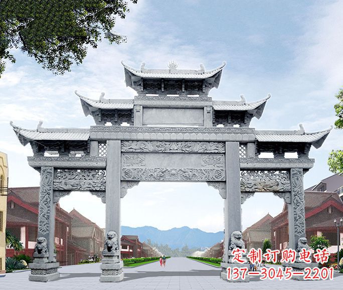 开封高品质牌坊石雕,为您量身定制