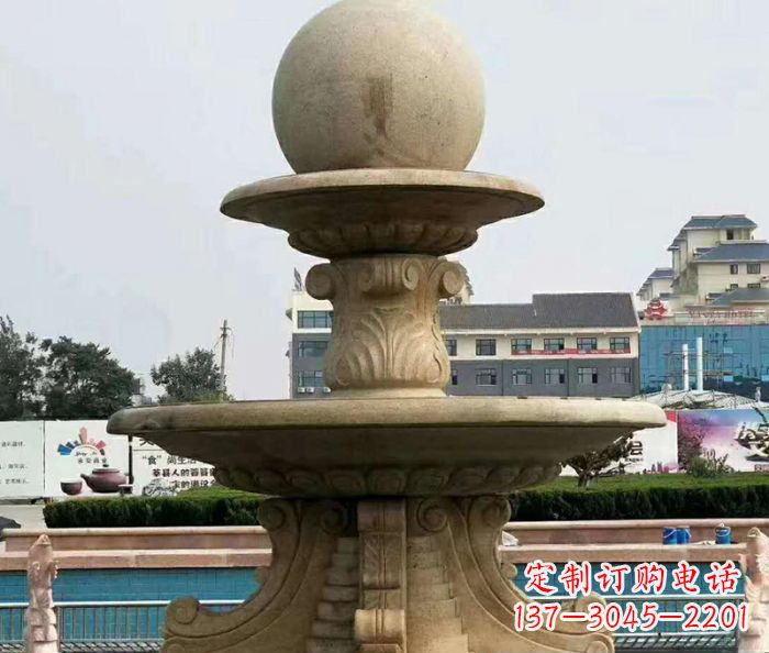 开封引领时尚的砂岩大型喷泉雕塑