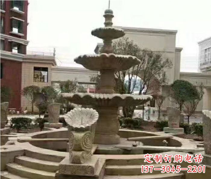 开封高品质砂岩喷泉雕塑