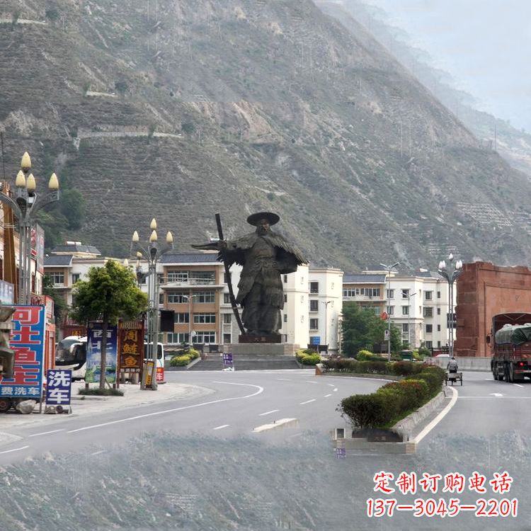开封唯美雕塑--大禹城市街道景观雕像