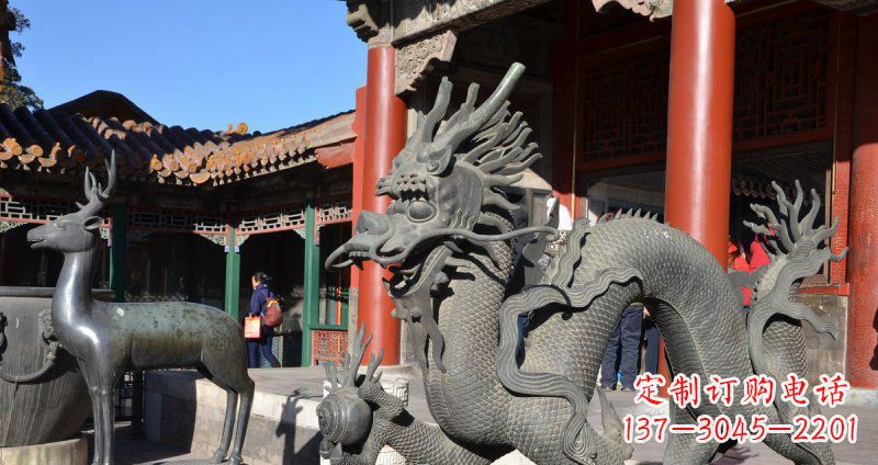 开封中领雕塑厂家的青铜神龙雕塑,以神龙作为主…