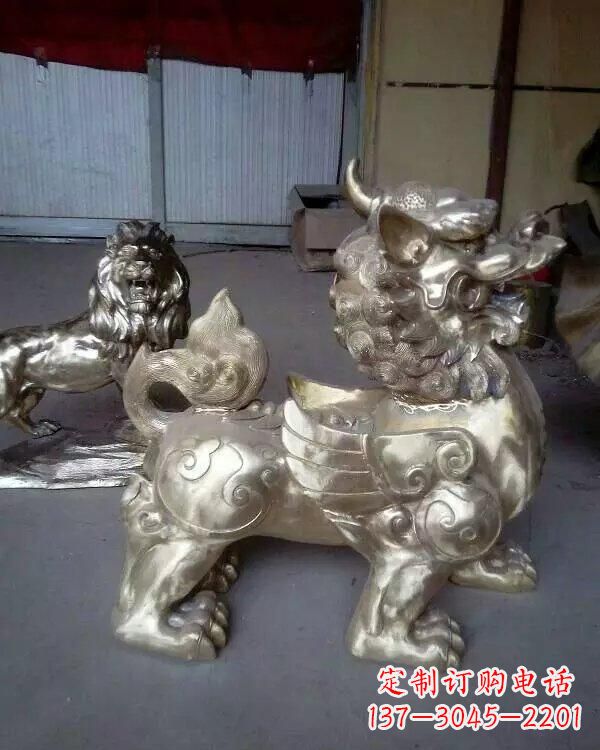 开封中领雕塑:貔貅铜雕精致雕塑