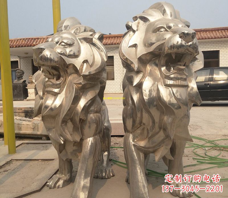 开封狮子雕塑不锈钢