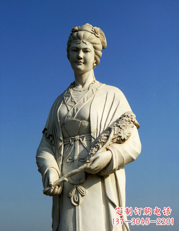 开封领雕塑:精致雕刻,体现经典美女雕像