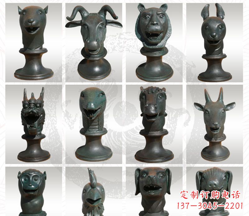 开封限量版十二生肖铜雕塑