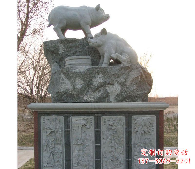 开封十二生肖猪石雕——质地原生态传承千年文化