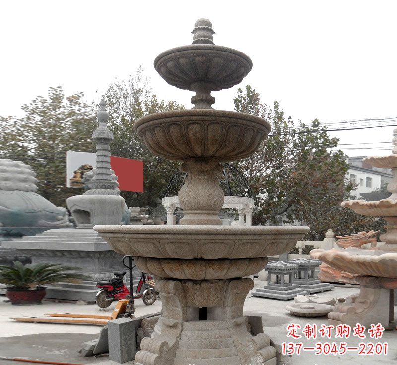 开封钵式喷泉雕塑,精美装饰您的家园