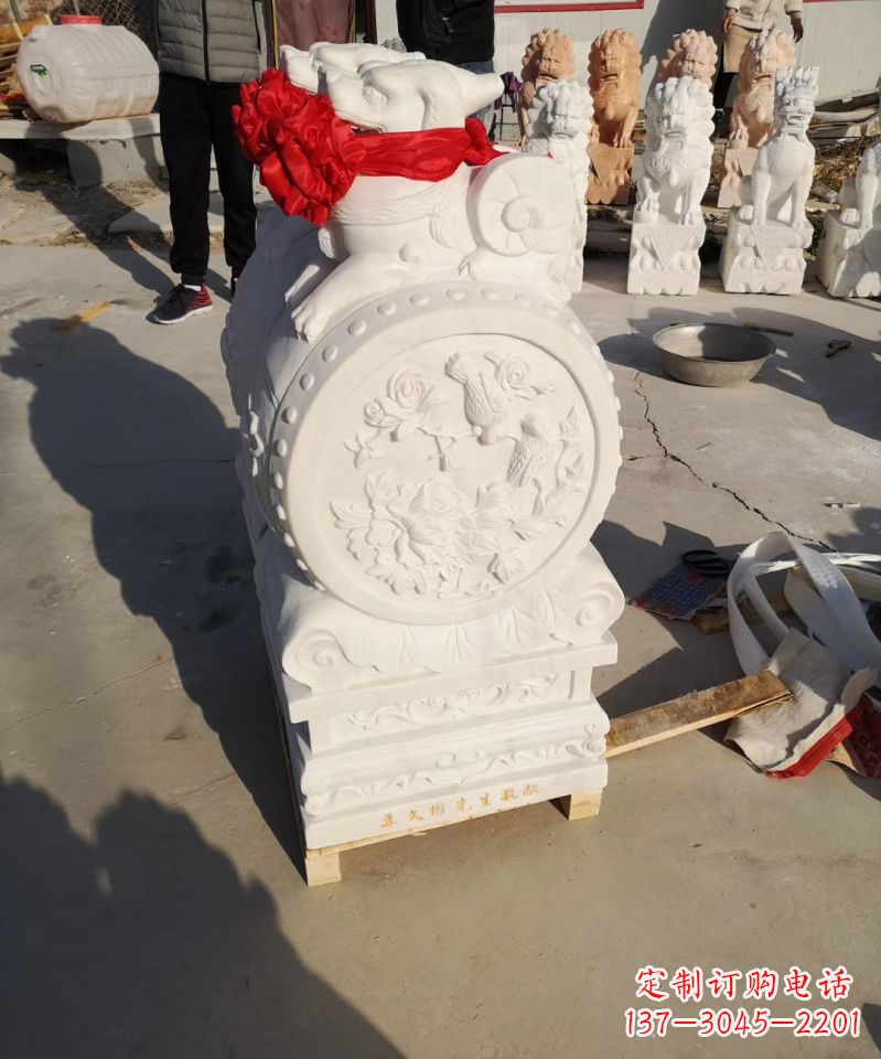 开封中领雕塑出品:石雕招财大象雕塑