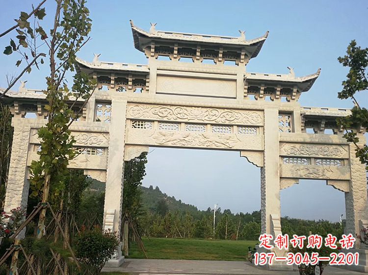 开封石雕的牌坊