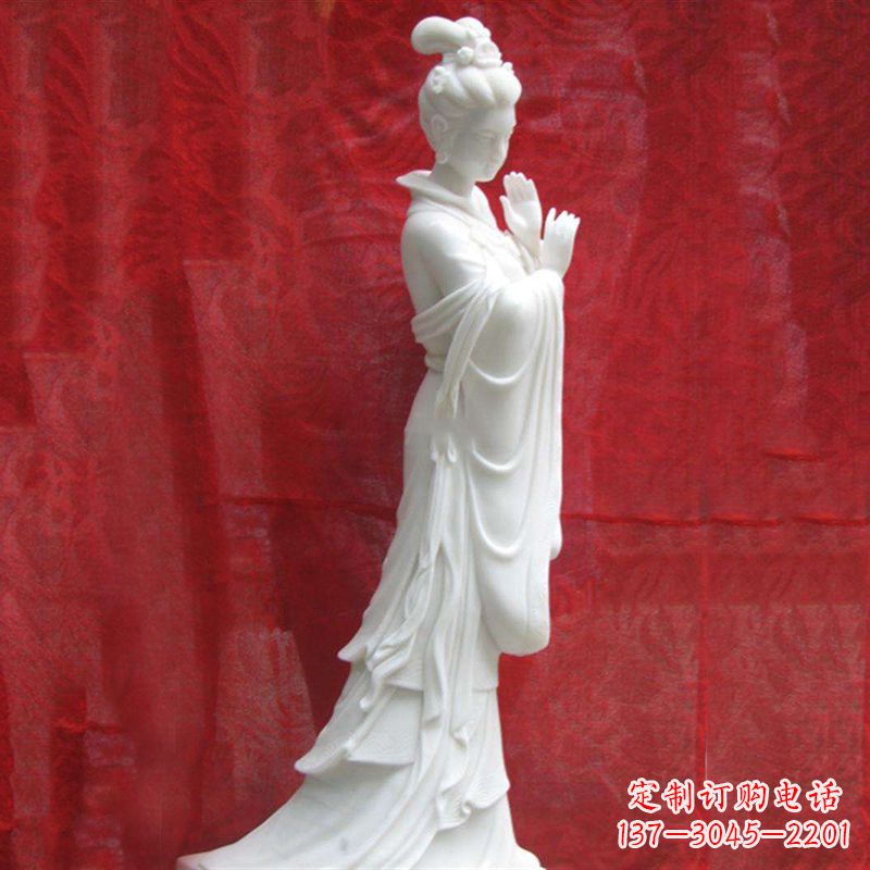 开封精美无双的汉白玉貂蝉雕塑