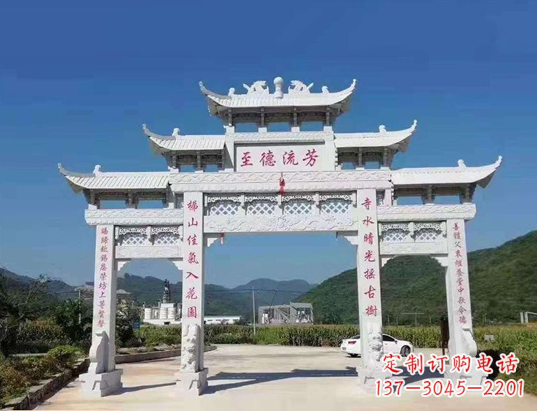 开封匠心制作,精致牌坊雕塑