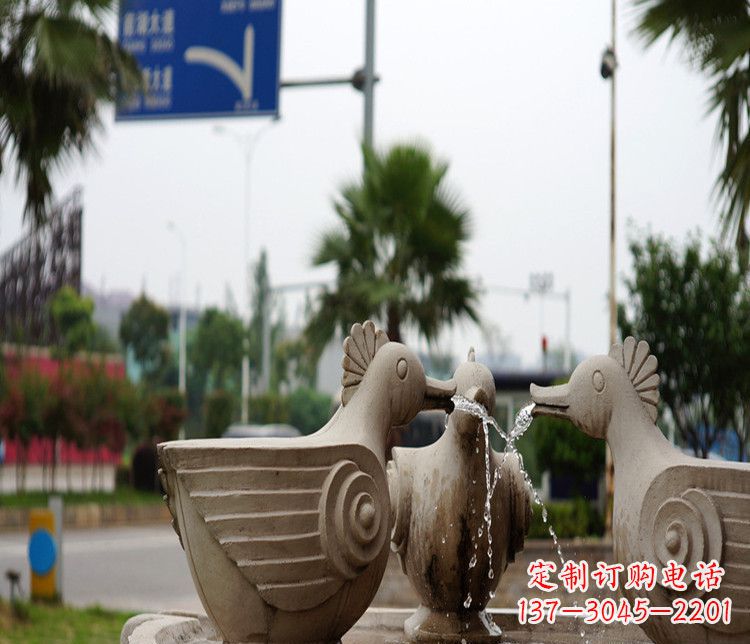 开封高雅纯石石喷泉雕塑