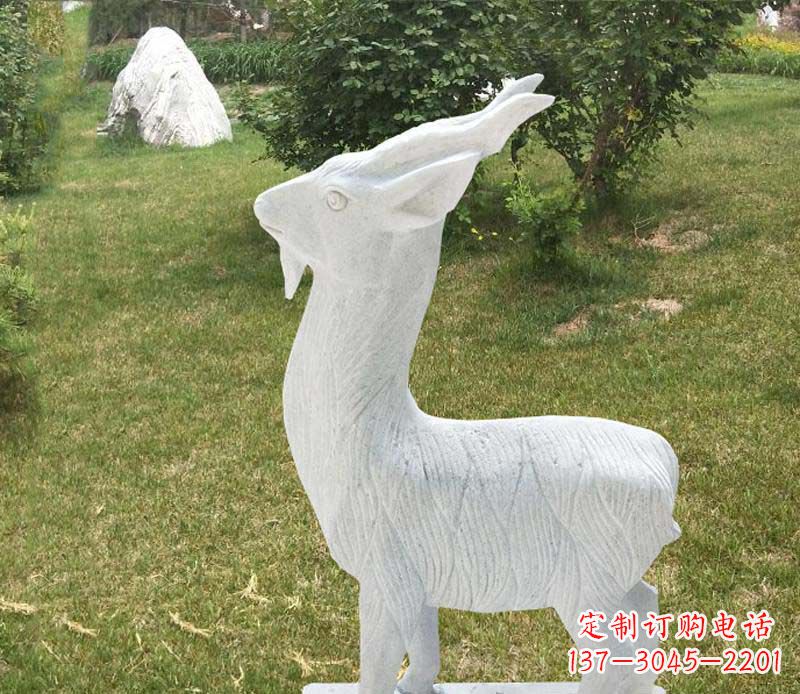 开封中领雕塑角度石雕动物羊雕塑