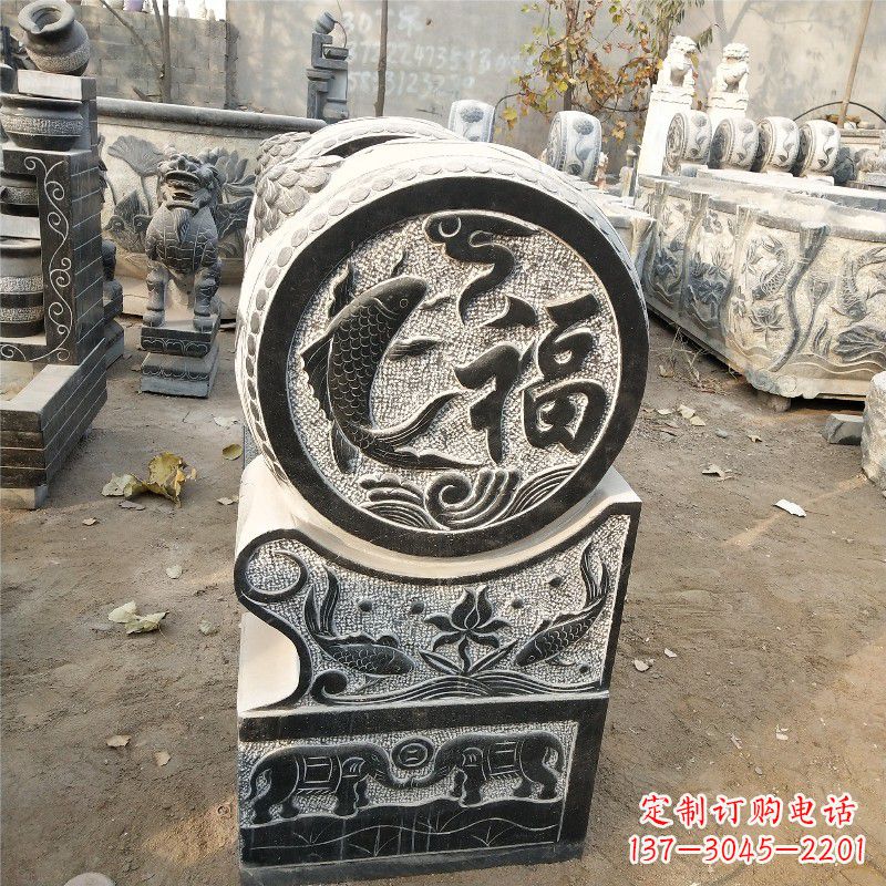 开封石雕仿古抱鼓门墩