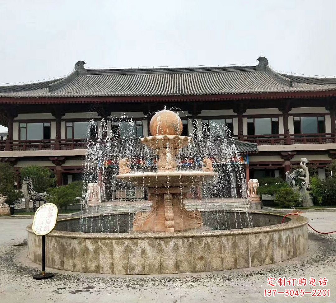 开封中领雕塑手工定制风水球雕塑