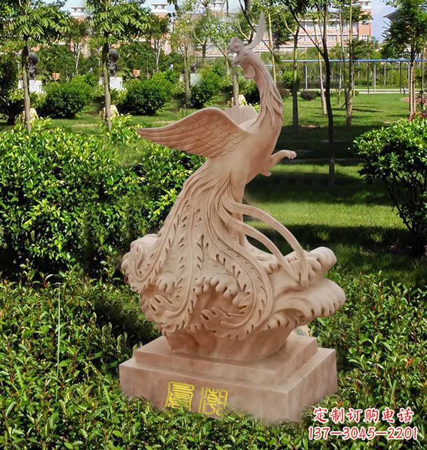 开封雕刻凤凰传递祥瑞祝福