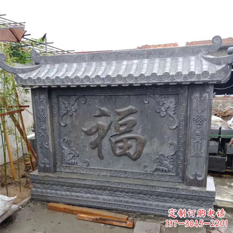 开封中领雕塑:福字雕塑,点缀婚房庭院