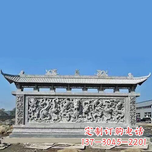 开封石雕浮雕影壁塑——高雅时尚的室内艺术装饰