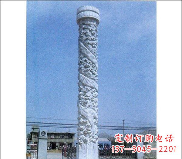 开封中领雕塑厂家-优质定制龙柱石雕