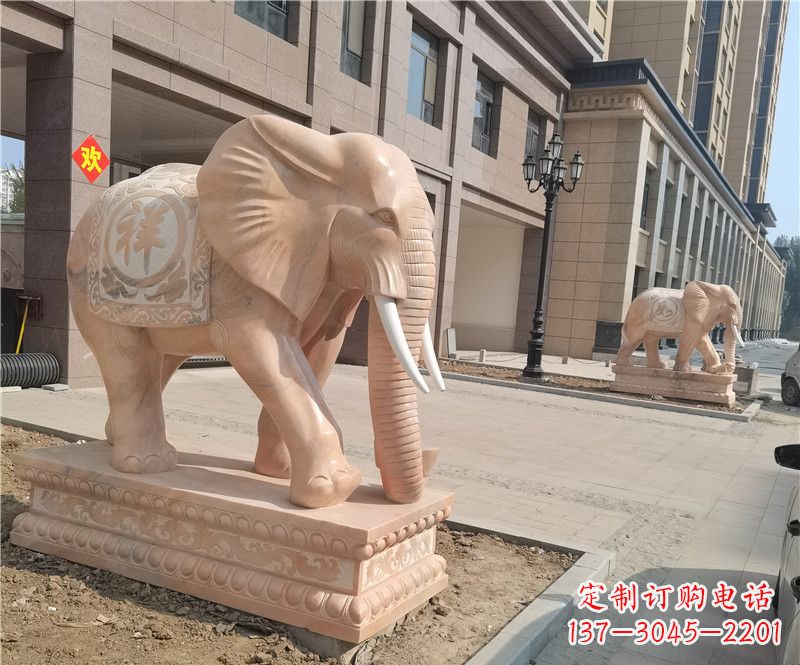开封石雕卷鼻大象