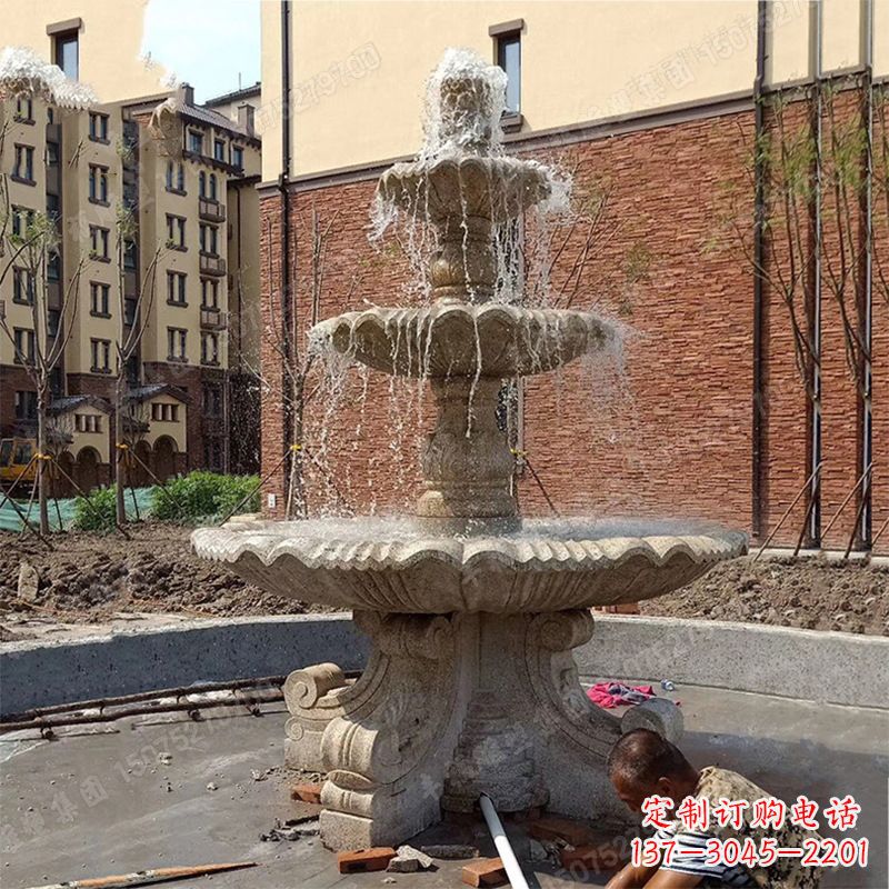 开封中领雕塑石喷泉雕塑