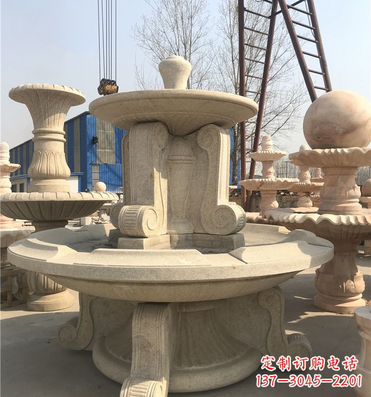 开封石雕喷泉池:定制精美的雕塑水池
