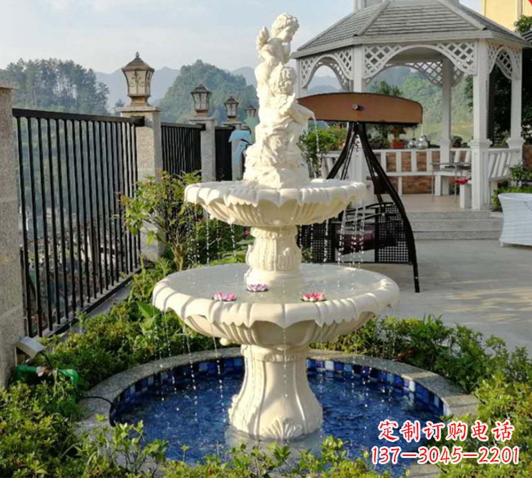 开封石雕喷泉水池-精致定制