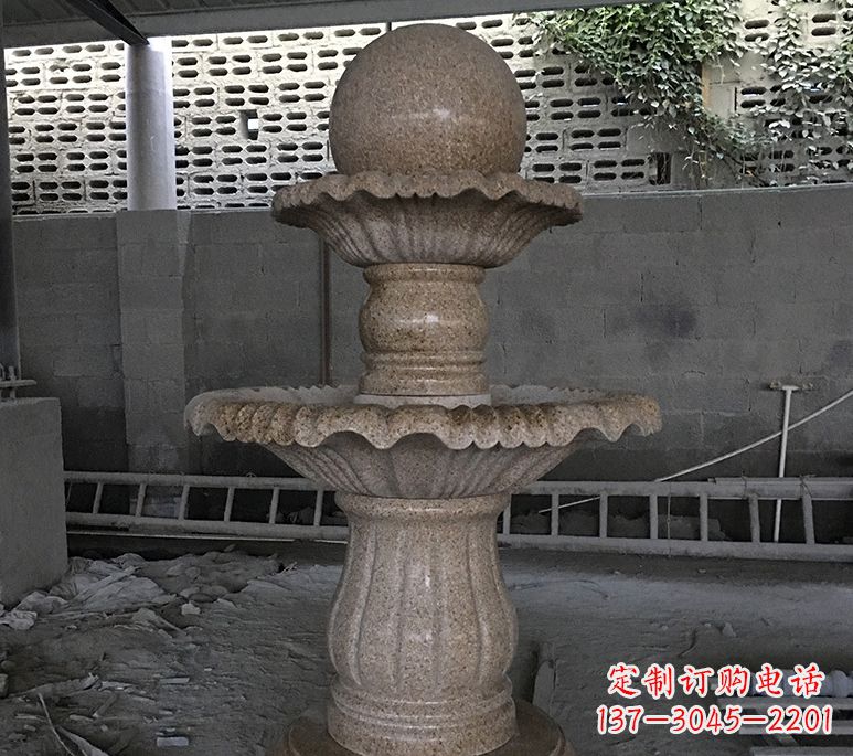 开封欣赏精美的石雕喷泉雕塑