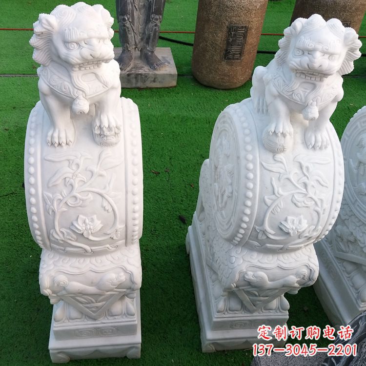 开封石雕青石貔貅门墩雕塑