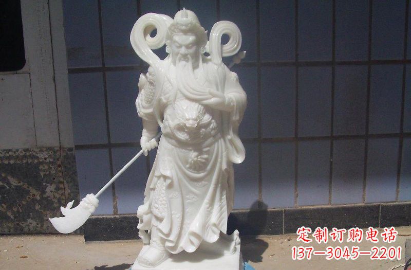 开封石雕武财神提刀关公