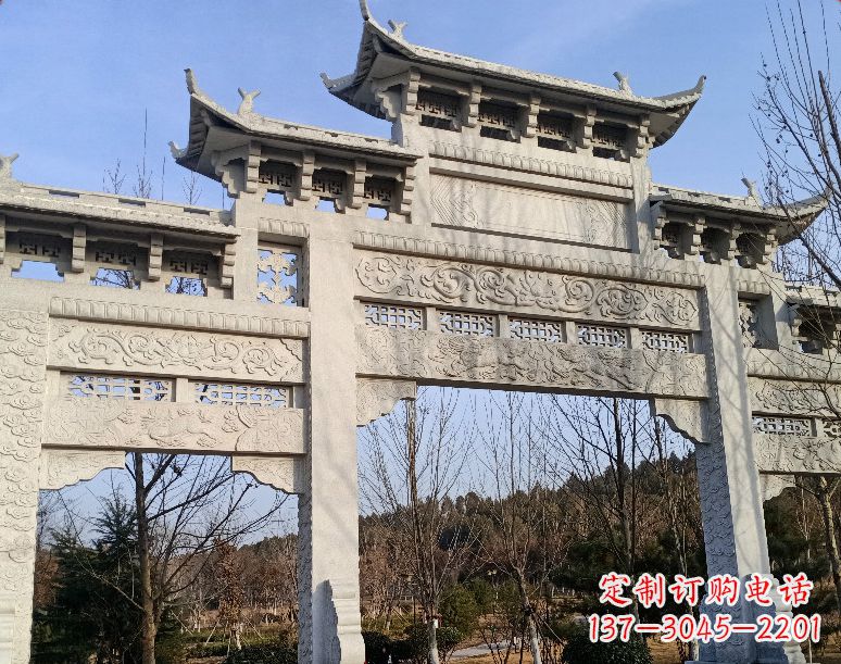 开封石雕乡村牌坊